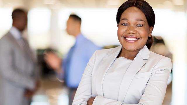 woman and men in business attire